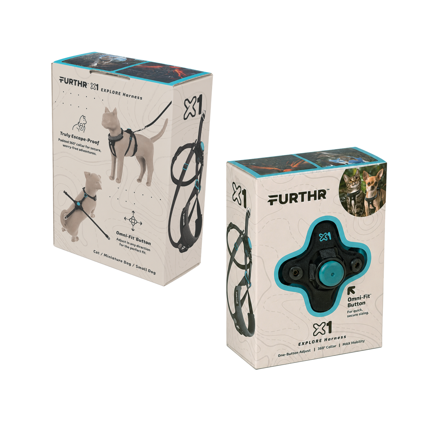 FURTHR™ X1 Explore Harness with Omni-Fit™ Button